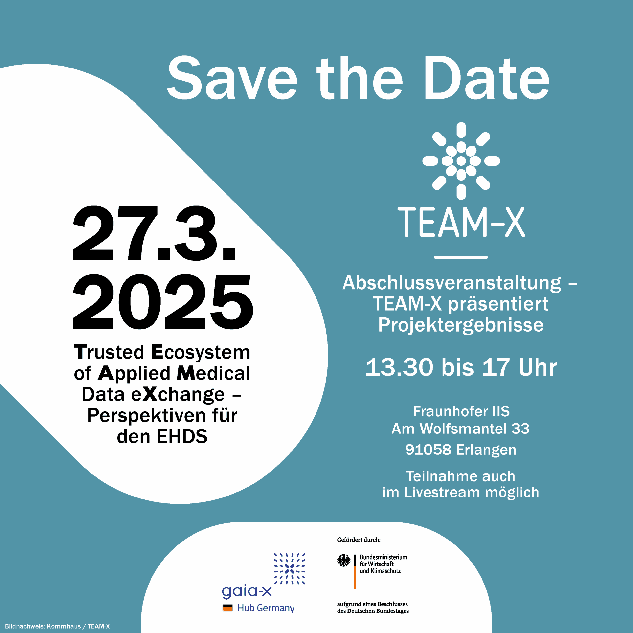 Save the Date TEAM-X Abschlussveranstaltung